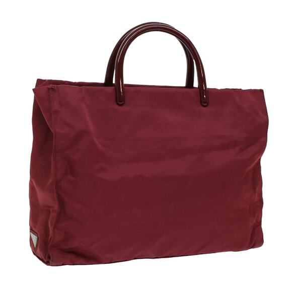 PRADA Hand Bag Nylon Red - Picture 1 of 13